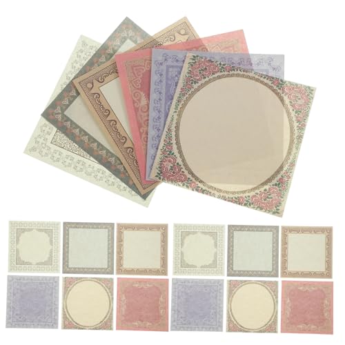 PERSELOSO 60 Stück Vintage Scrapbook Collage Dekoratives für DIY Notebook Bastelmaterial für Journaling und Scrapbooking Robustes Designpapier für Kreative Projekte von PERSELOSO