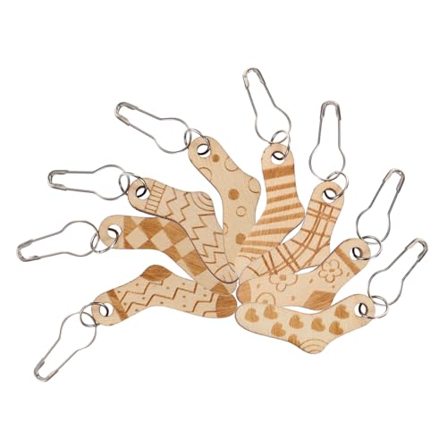 PERSELOSO 8Stücke Maschenmarkierer Holz Dekorative Strickmarker für Häkelzubehör Leicht und Langlebig zum Markieren von Maschenanfängen und Enden Beim Stricken oder Häkeln PERSELOSO 8Stücke Maschenmarkierer Holz Dekorative Strickmarker für Häkelzubehör Leicht und Langlebig zum Markieren von Maschenanfängen und Enden Beim Stricken oder Häkeln von PERSELOSO