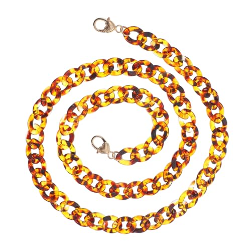 PERSELOSO Acryl Taschenkette Schulterriemen Verstellbar für Damen Umhängetaschen und Handtaschen Langlebige DIY Umhängegurt Ersatzkette mit Sicheren Verschlüssen Modisches Zubehör für von PERSELOSO