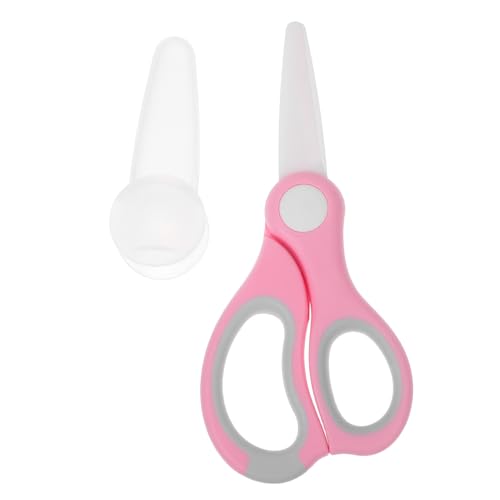 PERSELOSO Babyschere Keramik Lebensmittelecht mit Schutzkappe Sichere zum Schneiden von Gemüse Fleisch Pizza und Obst Korrosionsbeständig Präzise und Langlebig PERSELOSO Babyschere Keramik Lebensmittelecht mit Schutzkappe Sichere zum Schneiden von Gemüse Fleisch Pizza und Obst Korrosionsbeständig Präzise und Langlebig von PERSELOSO