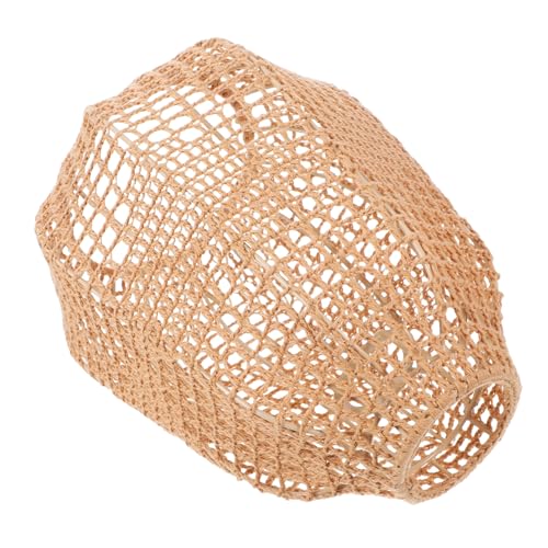 PERSELOSO Boho Lampenschirm aus Baumwollseil Handgefertigte Deckenleuchte Rustikaler Lampenschirm für Wohnzimmer Schlafzimmer und Braun Vielseitige Dekoration Langlebig und von PERSELOSO
