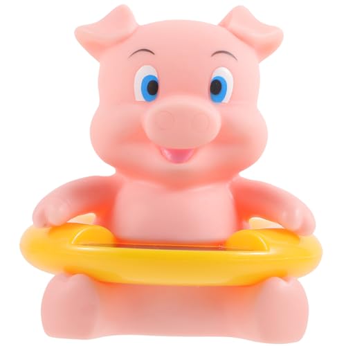 PERSELOSO Cartoon Bath Thermometer Niedliches Tierdesign für Pool und Badewanne Elektronisches Wassertemperaturmessgerät Schwein Sicheres Badespielzeug von PERSELOSO