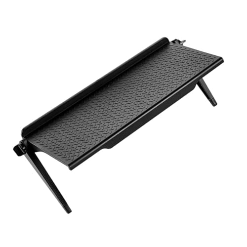 PERSELOSO Ergonomischer Tv Set Holder aus Robustem Material Platzsparendes Schwarzes Tv Regal mit Stauraum für Set Top Box Bildschirm und Telefon Verbessert Haltung und Verringert von PERSELOSO
