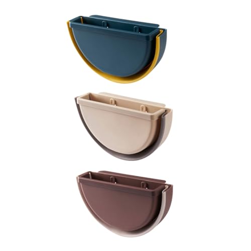 PERSELOSO Faltbarer Wand mülleimer Kunststoff Aufbewahrungsbox Hängend Kompakter Abfallbehälter für Küche Bad Büro zur Platzersparnis und Raumorganisation von PERSELOSO