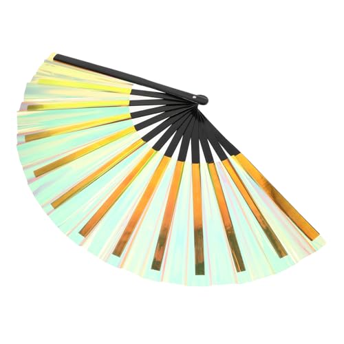 PERSELOSO Faltfächer Handfächer China Hochzeitsfan Handgehaltenes Faltenfalt faltbare Handfächer für Dekorative faltbare Handlüfter Chinesischer Klappventilator Faltlüfter PVC Golden PERSELOSO Faltfächer Handfächer China Hochzeitsfan Handgehaltenes Faltenfalt faltbare Handfächer für Dekorative faltbare Handlüfter Chinesischer Klappventilator Faltlüfter PVC Golden von PERSELOSO