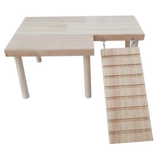 PERSELOSO Hamster Plattformleiter aus Holz mit Treppe für Kleine Nager Fördert Bewegung und Aktivität Geeignet für Hamster und Meerschweinchen Bietet Klettern PERSELOSO Hamster Plattformleiter aus Holz mit Treppe für Kleine Nager Fördert Bewegung und Aktivität Geeignet für Hamster und Meerschweinchen Bietet Klettern von PERSELOSO