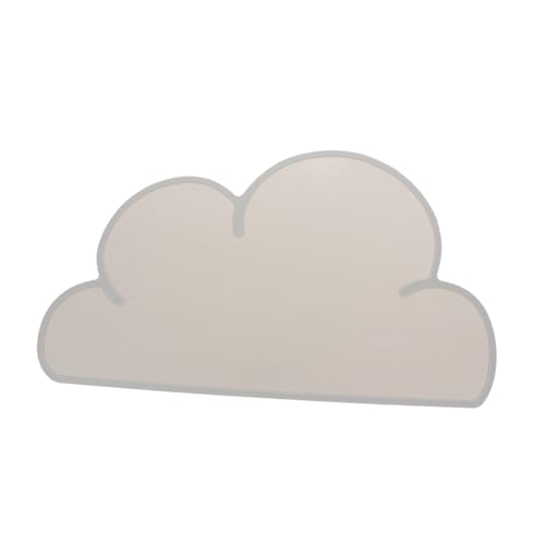 PERSELOSO Haustier Futterunterlage rutschfest Verschüttung Hundenapf Matte Strapazierfähig Hitzeisolierend für Katzen und Hunde in Hellgrau von PERSELOSO