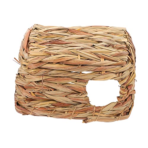 PERSELOSO Woven Hamster Hideout Handgefertigtes Versteck Für Kleine Haustiere Für Hamster Und Mäuse Fördert Spiel Und Erkundung Käfigen von PERSELOSO