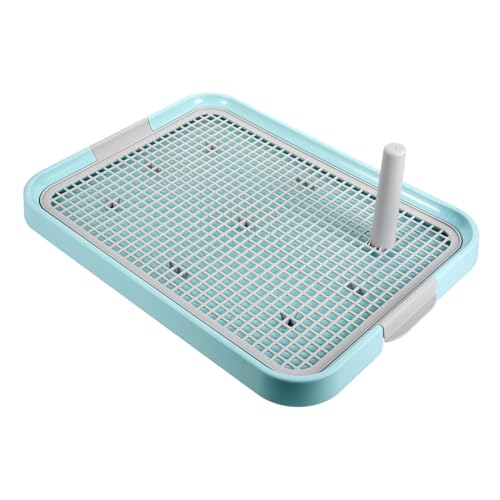 PERSELOSO Hundetoilette aus Leichtem Kunststoff Rutschfestes Indoor Pet Potty Tablett für Kleine und Mittelgroße Hunde Einfach zu Reinigen Tragbar für Welpentraining und Saubere Wohnung von PERSELOSO