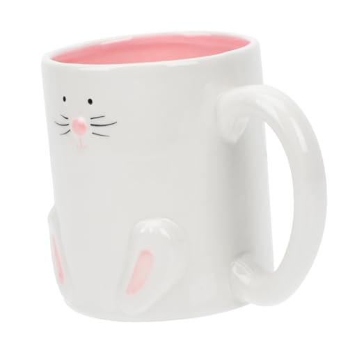 PERSELOSO Keramik Kaffeetasse mit Einzigartigem Design Stilvoll und Praktisch Nordischer Minimalismus Komfortabler Griff für Kaffee Tee und Milch Modernes Frühstücksbecher von PERSELOSO