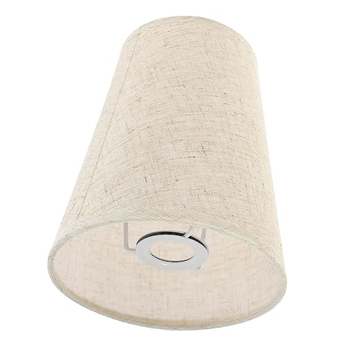 PERSELOSO Moderner Lampenschirm aus Leinen für Lampe Einfacher Tischlampen Ersatz Dekorativer Lampenschirm für Schreibtischleuchten Leinenfarbe von PERSELOSO