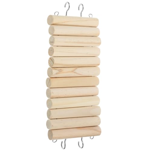 PERSELOSO Hamster Kletterleiter Aus Holz Spielzeug Und Versteck Für Kleintiere Lang Breit Fördert Bewegung Und Koordination Langlebig Und Unterhaltsam Für Hamster Und Meerschweinchen von PERSELOSO