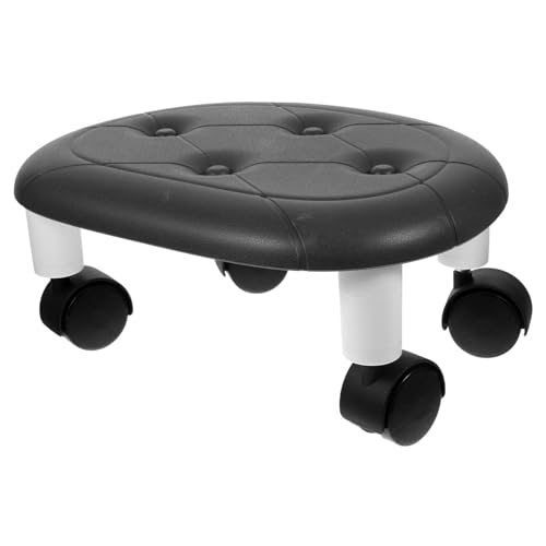 PERSELOSO Multifunktionaler Mini Hocker mit Drehfunktion Niedriger Kunststoff Sitzhocker mit Robusten Universalrollen Platzsparend und Bequem als Untertisch oder Schuhhocker PERSELOSO Multifunktionaler Mini Hocker mit Drehfunktion Niedriger Kunststoff Sitzhocker mit Robusten Universalrollen Platzsparend und Bequem als Untertisch oder Schuhhocker von PERSELOSO