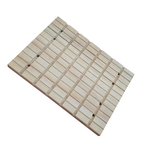 PERSELOSO Natürliche Holz Kratzplatte mit Rillen für Kleine Haustiere Langlebiges Nagelschleifspielzeug mit Befestigungslöchern Geeignet für Hamster Kleintiere im Käfig Nagezubehör PERSELOSO Natürliche Holz Kratzplatte mit Rillen für Kleine Haustiere Langlebiges Nagelschleifspielzeug mit Befestigungslöchern Geeignet für Hamster Kleintiere im Käfig Nagezubehör von PERSELOSO