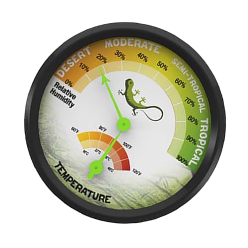 PERSELOSO Reptil Terrarium Thermometer Hygrometer Temperatur und Feuchtemessgerät Präzise Messung für Terrarien Inkubatoren Langlebig und Wiederverwendbar von PERSELOSO