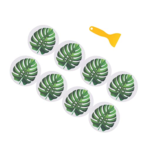 PERSELOSO Rutsch Aufkleber Set für Badewanne Selbstklebende Badezimmer Sticker Durchmesser Grün Wasserfest und rutschfest für Duschen Badewannen und Pools von PERSELOSO