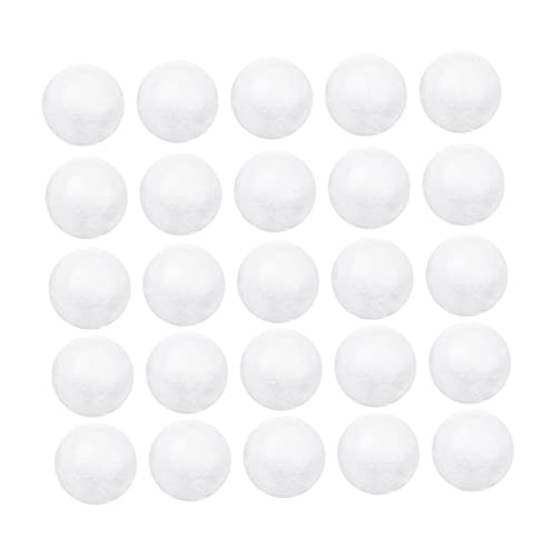PERSELOSO Schaumstoffkugeln für DIY Projekte und Weihnachtsdekoration Glatte Weiße Styroporkugeln für Bastelarbeiten Schulprojekte und Kreative Gestaltung von PERSELOSO
