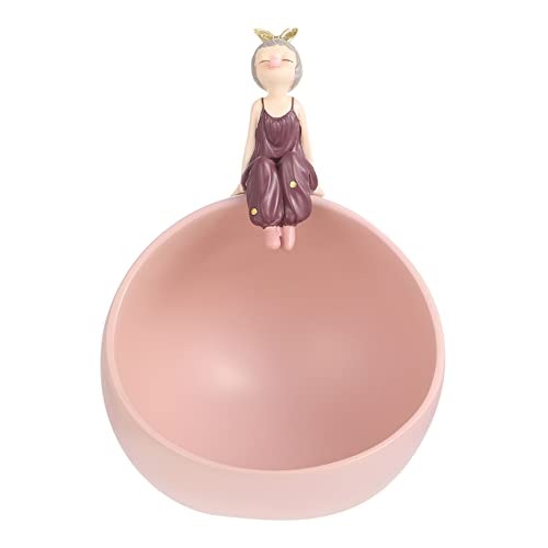 PERSELOSO Schmuck zur Aufbewahrung von Schlüsseln Rosa Zimmerdekoration halten Schlüsselschale für Eingangstisch Bonbonschale groß klein Schlüsselhalter Süßwarenschale Snacks von PERSELOSO