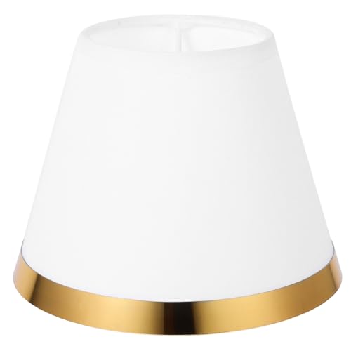 PERSELOSO Stoff Lampenschirm für Tischlampe Moderner Lampenschirm Weiß Geeignet für Hängelampe Stehlampe Langlebig und Vielseitig Einsetzbar für Wohnräume und von PERSELOSO