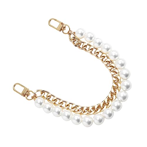 PERSELOSO Stylische Perlen Taschenkette für Frauen Eleganter Schulterriemen mit Metallkette für Handtaschen Clutch und DIY Dekoration Installieren PERSELOSO Stylische Perlen Taschenkette für Frauen Eleganter Schulterriemen mit Metallkette für Handtaschen Clutch und DIY Dekoration Installieren von PERSELOSO