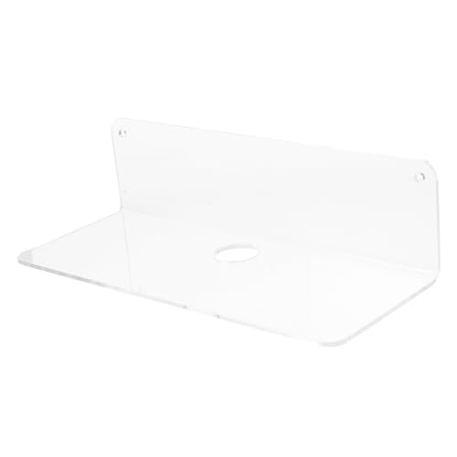 PERSELOSO Transparente Acryl Wandregal Schwebendes Regal Schwer Belastbar Multifunktional für Bad Wohnzimmer Schlafzimmer Kosmetik Aufbewahrung von PERSELOSO