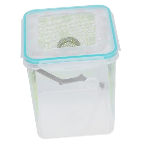 PERSELOSO Transparente Reptilien Fütterungsbox mit Belüftungslöchern Atmungsaktives Terrarium für Gottesanbeterin Spinnen Grillen und Kleine Reptilien Klare Zucht und Beobachtungsbox von PERSELOSO