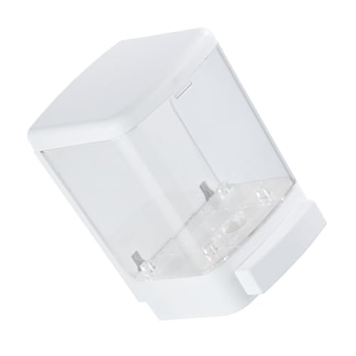 PERSELOSO Wandmontierter Manueller Schaumseifenspender Weiß Transparent Nachfüllbar Tropfsicher mit Sichtfenster für Bad Küche Dusche Praktische Handseifen Lotionflasche von PERSELOSO