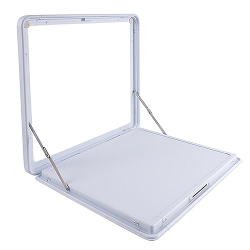 Wandklapptisch, Klappbarer Wandtisch For Wohnmobile, Klappbarer Picknicktisch, Klappbarer Außentisch, Abschließbarer Wandtisch Bausatz, Ideal For Wohnmobile Und Wohnmobile ( Color : Wit , Size : 47cm/ von PERTID