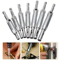 Pesce - 7-teiliges selbstzentrierendes Scharnierbohrer-Set – Schnellarbeitsstahl – Tür-/Fensterlochöffner von PESCE