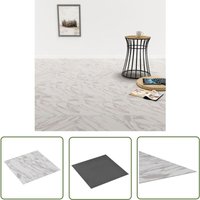 The Living Store PVC-Fliesen Selbstklebend 5,11 m² Weiß Marmor-Optik - pvc Fliesen - Vinylboden - Selbstklebender Bodenbelag - Wohnraum Dekoration The Living Store PVC-Fliesen Selbstklebend 5,11 m² Weiß Marmor-Optik - pvc Fliesen - Vinylboden - Selbstklebender Bodenbelag - Wohnraum Dekoration von PESCE