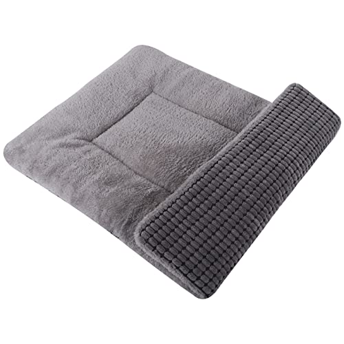 PET SPPTIES Hundebett Weiches und Warmes Matten Hundekissen Waschbarn kuschelig Umkehrbar Haustier Sofakissen PS085 (106X71 cm, Grau) von PET SPPTIES