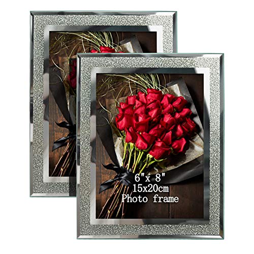 PETAFLOP Bilderrahmen 15x20, Bilderrahmen Glas 2er-Set für Hochzeiten, Häuser, Büros von PETAFLOP