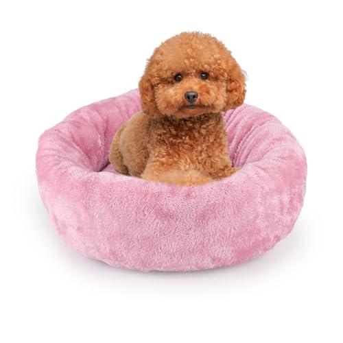 PETCUTE Flauschiges Katzenbett hundekorb warmes Welpenbett weiches Katzennestbett Katze Nest kuscheliges Hundebett für den Winter M von PETCUTE