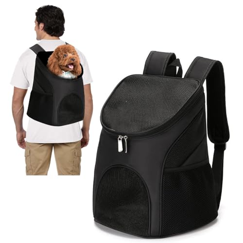 PETCUTE Haustier Träger Rucksack Hunde rucksäcke für kleine Hund und Katzen Belüfteten Design Hunde Tasche Reise Schultertaschen für das Wandern im Freien von PETCUTE