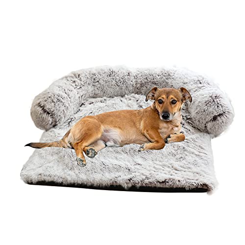 PETCUTE Hundebett Couch für Sofaschutz,Flauschige Hundedecke mit Abnehmbarem Bezug,Hundekissen,Plüsch Hundematte,mit rutschfeste Unterseite,Waschbar Hundesofa Kofferraumschutz von PETCUTE