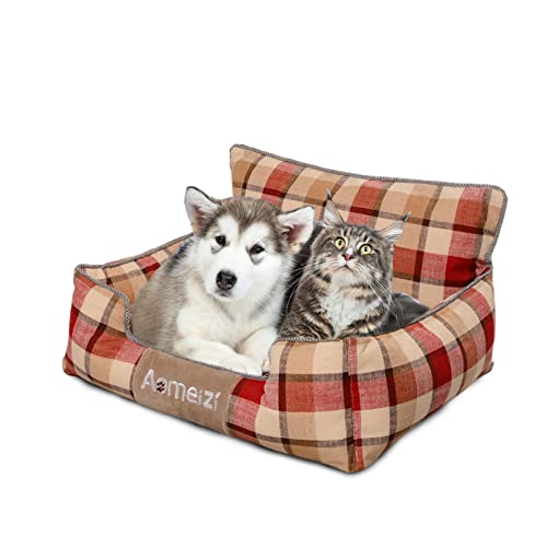 PETCUTE Hundebett Waschbar,Orthopädisches Hundebett für Mittelgroße und Grosse Hunde,Rutschfester Hundekorb Hundesofa mit Abnehmbarem Waschbarem Bezug,Komfort Weich Haustierbett von PETCUTE