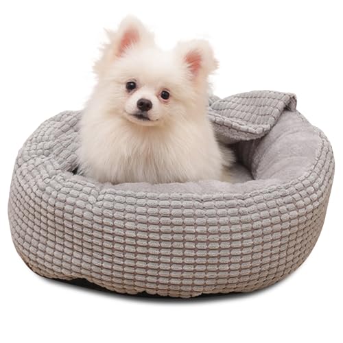 PETCUTE Hundebett kleine Hunde,Katzenbett, Hundebett Grosse Hunde,Rundes Plüsch Hundekissen,Waschbar Haustierbett für Katzen Hunde,Hundebetten mit rutschfeste Unterseite,Aufgesetzter Decke PETCUTE Hundebett kleine Hunde,Katzenbett, Hundebett Grosse Hunde,Rundes Plüsch Hundekissen,Waschbar Haustierbett für Katzen Hunde,Hundebetten mit rutschfeste Unterseite,Aufgesetzter Decke von PETCUTE