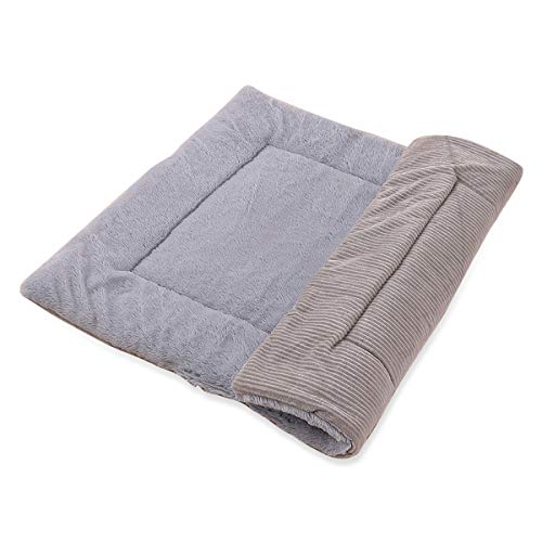 PETCUTE Hundedecke Waschbar Hundebett Flauschig Liegedecke für Hunde Haustiermatte Weich Haustierdecke Liegedecke für Hunde und Katzen S 60 x 40 x 5 cm Hellbraun von PETCUTE