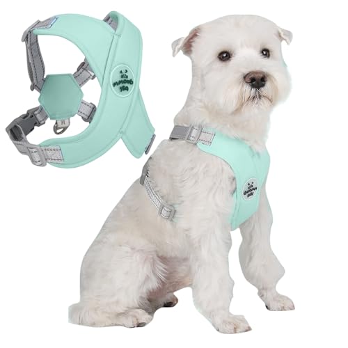 PETCUTE Hundegeschirr Grosse Hunde,No-Pull Hundegeschirr,Atmungsaktiv Brustgeschirr für Kleine Mittlere Große Hunde,verstellbare Reflektierend Hunde Brustgeschirr mit 2 Schnallen,D-Ring PETCUTE Hundegeschirr Grosse Hunde,No-Pull Hundegeschirr,Atmungsaktiv Brustgeschirr für Kleine Mittlere Große Hunde,verstellbare Reflektierend Hunde Brustgeschirr mit 2 Schnallen,D-Ring von PETCUTE