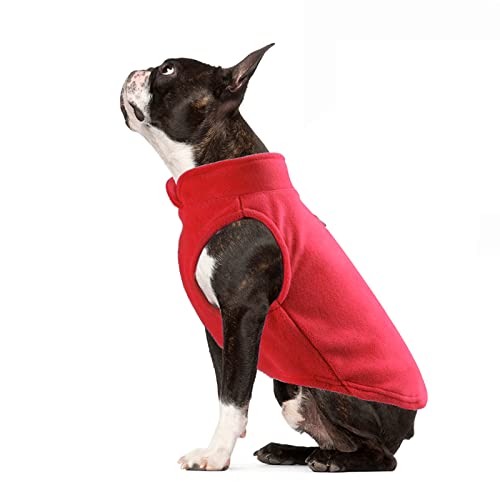 PETCUTE Hundemantel Hundepullover,Wintermantel,Haustier Kleidung Hundejacke für Kleine Mittlere Große Hunde,Hundeweste Warm Hund Mantel mit Gurtloch,Ideal für den Winter,Weiche Fleece-Weste von PETCUTE