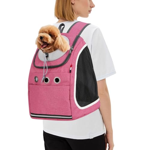 PETCUTE Hunderucksack Hundetragrucksäcke für kleine Hunde katzenrucksack Katzentragetasche Haustierträgertasche hundetasche für Wandern, Reisen, Camping von PETCUTE