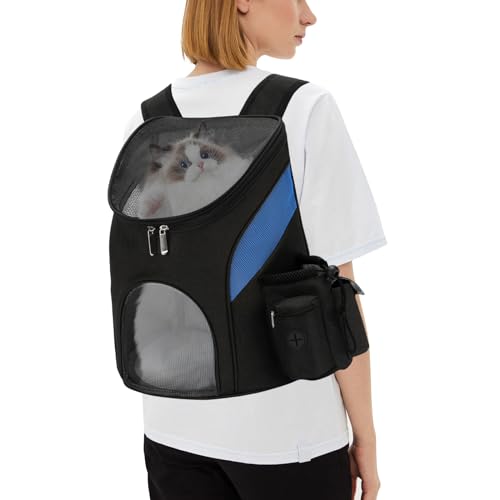 PETCUTE Hunderucksack Katzenrucksack Rucksack für kleine Hunde Haustiertragetasche Taschen mit Abnehmbarer Matte von PETCUTE