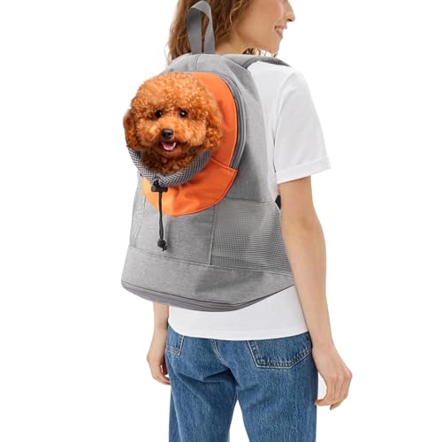 PETCUTE Hunderucksack für mittelgroße kleine Hunde,Verstellbare Katzenrucksack mit Kopf-Out und Ausbruchssicherem Design,Haustier Tragetasche für Hunde mit Herausnehmbarer Matte PETCUTE Hunderucksack für mittelgroße kleine Hunde,Verstellbare Katzenrucksack mit Kopf-Out und Ausbruchssicherem Design,Haustier Tragetasche für Hunde mit Herausnehmbarer Matte von PETCUTE