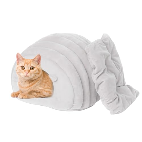PETCUTE Katzenhöhle Katzenbett,Waschbar Katzenzelt Katzenkorb für Katzen und Hunde,Winter Katzenhaus,Kuschelhöhle für Katzen & Hunde Welpen,Bequeme Hundebett mit rutschfeste Unterseite PETCUTE Katzenhöhle Katzenbett,Waschbar Katzenzelt Katzenkorb für Katzen und Hunde,Winter Katzenhaus,Kuschelhöhle für Katzen & Hunde Welpen,Bequeme Hundebett mit rutschfeste Unterseite von PETCUTE