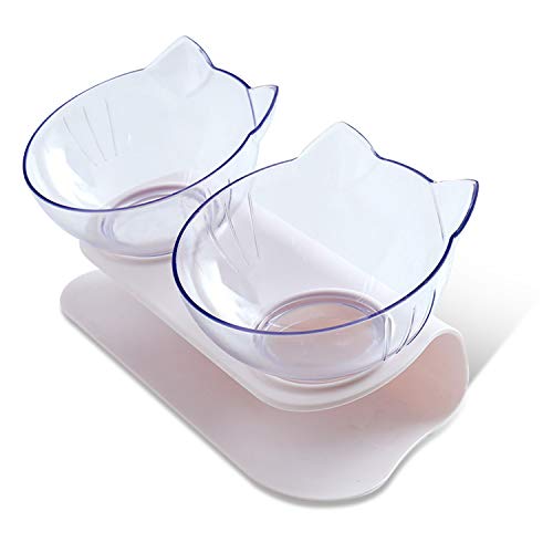 PETCUTE Katzennapf Katze futternapf erhöhte Katzennapf wassernapf Katzen Doppel-Futternapf Katzennäpfe Set für Kleine und Mittelgroße Hunde und Katzen PETCUTE Katzennapf Katze futternapf erhöhte Katzennapf wassernapf Katzen Doppel-Futternapf Katzennäpfe Set für Kleine und Mittelgroße Hunde und Katzen von PETCUTE