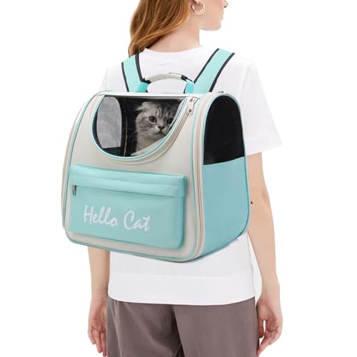 PETCUTE Katzenrucksack Hunde Rucksäcke mit Netzfenster,Atmungsaktiv Haustier Rucksack für Hund und Katzen,Hunderucksack mit Sicherheitsleine,Herausnehmbarer Matte Ideal Zum Wandern PETCUTE Katzenrucksack Hunde Rucksäcke mit Netzfenster,Atmungsaktiv Haustier Rucksack für Hund und Katzen,Hunderucksack mit Sicherheitsleine,Herausnehmbarer Matte Ideal Zum Wandern von PETCUTE