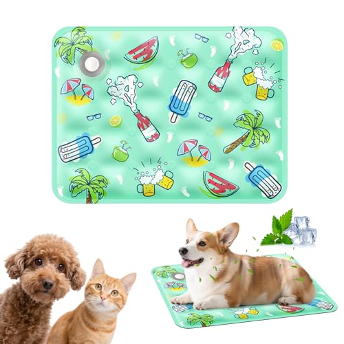 PETCUTE Kühlmatte für Hunde&Katzen,Langlebig Kühlmatte Katzen,Selbstkühlende Hundematte für Kleine Grosse Hunde,Hunde Kühldecke Hundebett für Zuhause Unterwegs Oder im Auto,Waschbar,Sommer 2XL PETCUTE Kühlmatte für Hunde&Katzen,Langlebig Kühlmatte Katzen,Selbstkühlende Hundematte für Kleine Grosse Hunde,Hunde Kühldecke Hundebett für Zuhause Unterwegs Oder im Auto,Waschbar,Sommer 2XL von PETCUTE