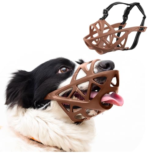 PETCUTE Maulkörbe für Hunde,Weicher Maulkorb für Hunde mit Reflektierender Streifen,Verstellbares Hund Maulkörbe,für Kleine,Mittlere und Große Hund,Verhindert Bellen,Beißen und Kauen PETCUTE Maulkörbe für Hunde,Weicher Maulkorb für Hunde mit Reflektierender Streifen,Verstellbares Hund Maulkörbe,für Kleine,Mittlere und Große Hund,Verhindert Bellen,Beißen und Kauen von PETCUTE