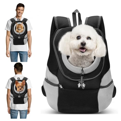 PETCUTE Rucksack für Haustier Atmungsaktive Verstellbar Haustiertragetasche Rucksack mit Fenster,Haustier Tasche für Hunde,Gepolsterter Schultergurt,Airline Genehmigt,Schwarz,M PETCUTE Rucksack für Haustier Atmungsaktive Verstellbar Haustiertragetasche Rucksack mit Fenster,Haustier Tasche für Hunde,Gepolsterter Schultergurt,Airline Genehmigt,Schwarz,M von PETCUTE