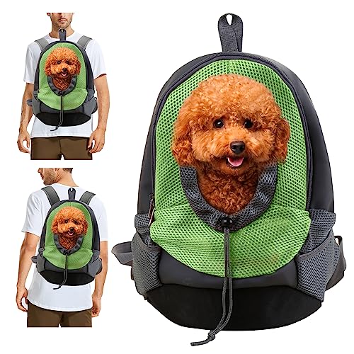 PETCUTE Hunderucksack für kleine Hunde - Hochwertiger Stoff, bequem & sicher, perfekt für Reisen, Wandern, Camping, Radfahren, Einkaufen, Bergsteigen, Besuche beim Tierarzt - Grün PETCUTE Hunderucksack für kleine Hunde - Hochwertiger Stoff, bequem & sicher, perfekt für Reisen, Wandern, Camping, Radfahren, Einkaufen, Bergsteigen, Besuche beim Tierarzt - Grün von PETCUTE